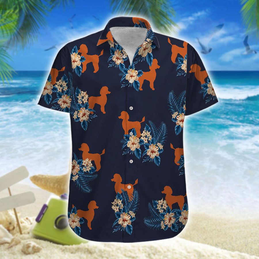 Floral Pet Poodle Hawaiian Shirt Summer Time Hthh0563