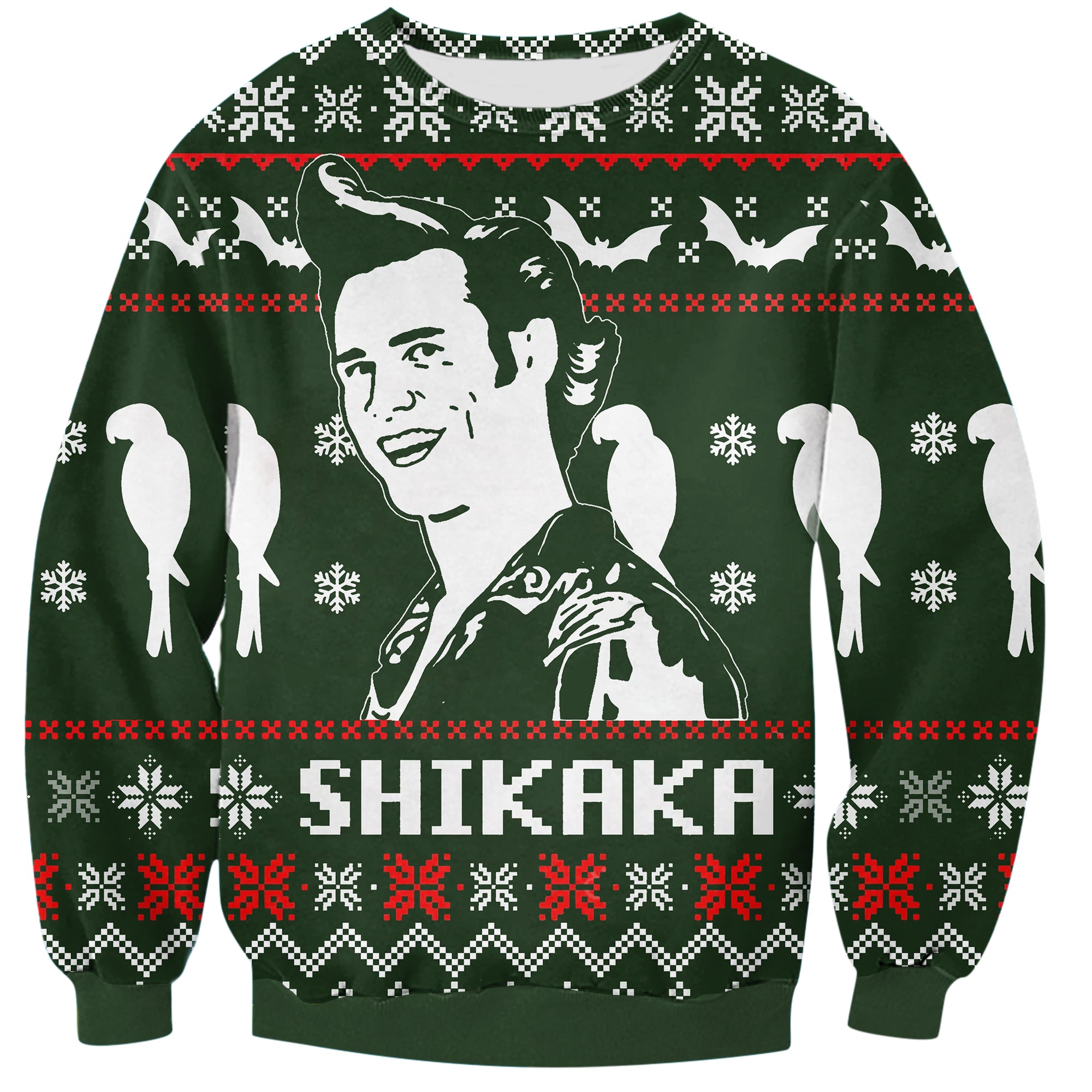 Shikaka Knitting Print Ugly Christmas Sweatshirt Hoodie All Over Printed Pf189