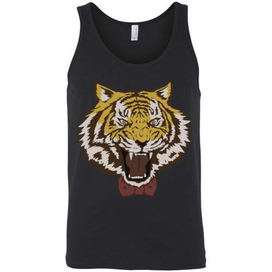 Yuri Plisetsky Tiger with bowtie as shown in show , Canvas Unisex Tank