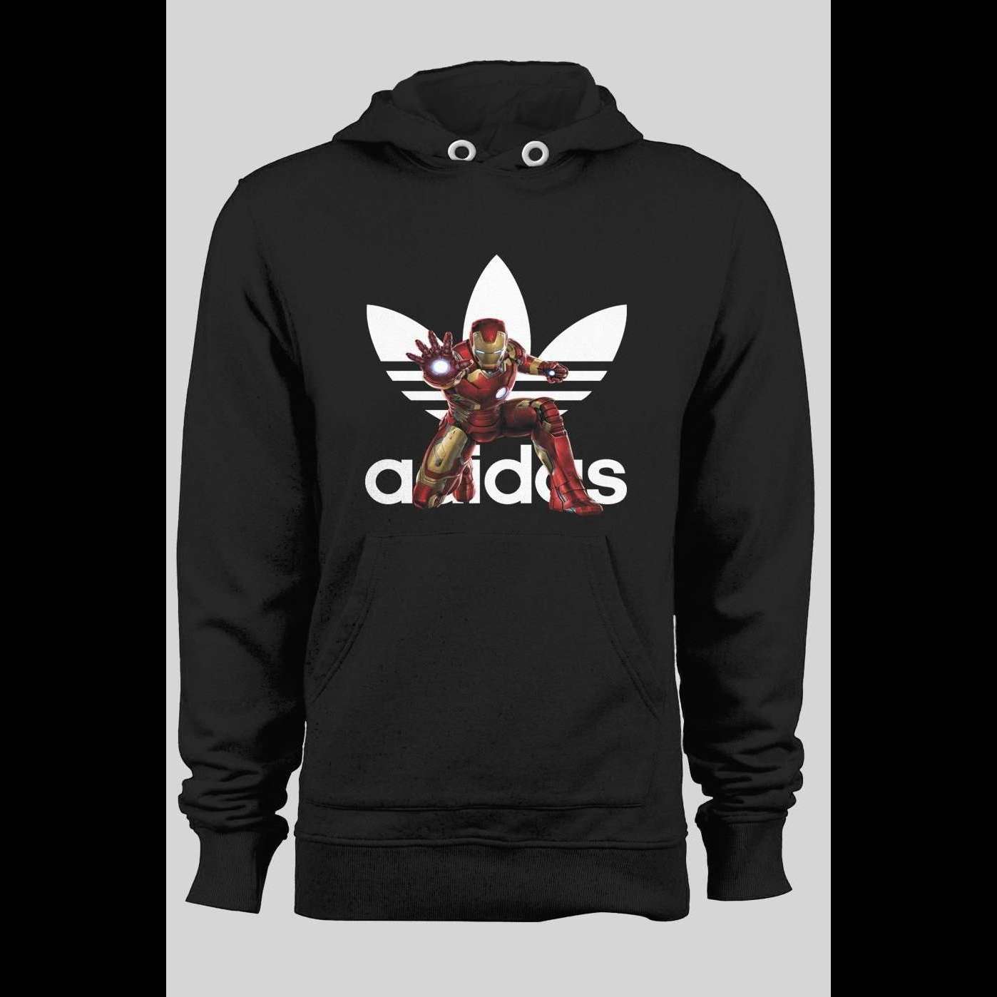 SPORTS WEAR PARODY IRON-MAN MASH UP WINTER HOODIE