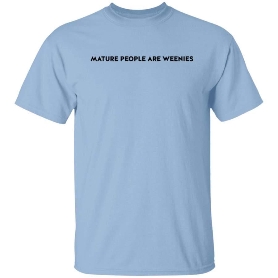 Baylen Levine Mature People Light Blue /White T-Shirt