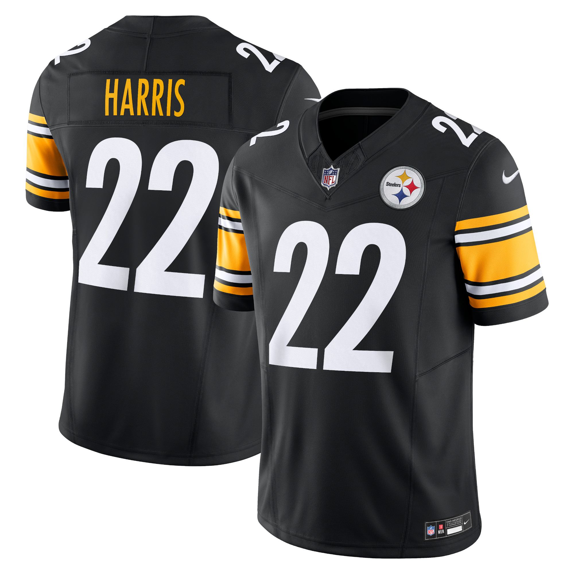 Men’s Pittsburgh Steelers Najee Harris Black Vapor F.U.S.E. Limited Jersey