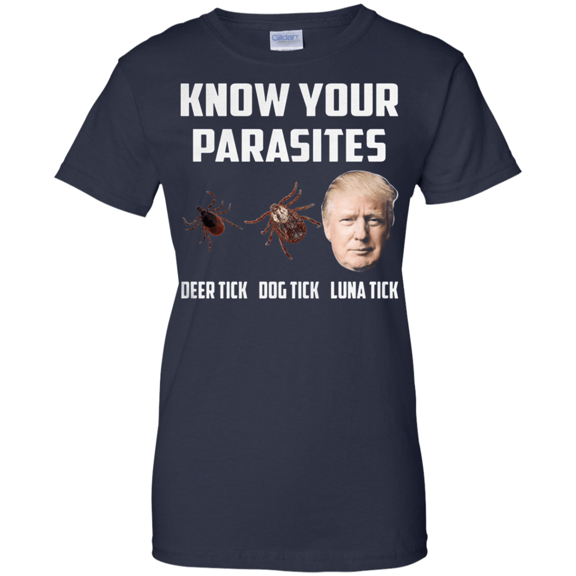 know your parasites luna tick shirt