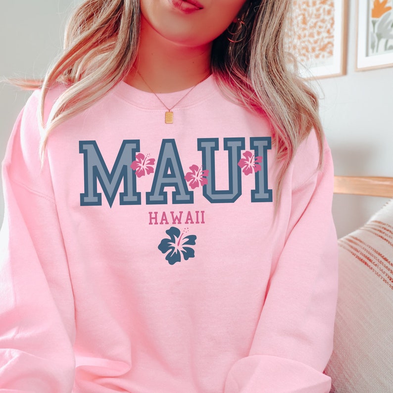 Maui Crewneck Sweatshirt, Hawaii Sweatshirt, Coconut Girl, Maui Gifts, Maui Sweatshirt, Hawaii Crewneck, Hawaiian Sweatshirt Sws2100