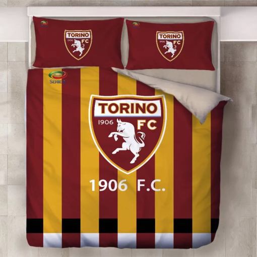 Torino Football Club 16 Duvet Cover Pillowcase Home Decor 3D Bedding Set 4021