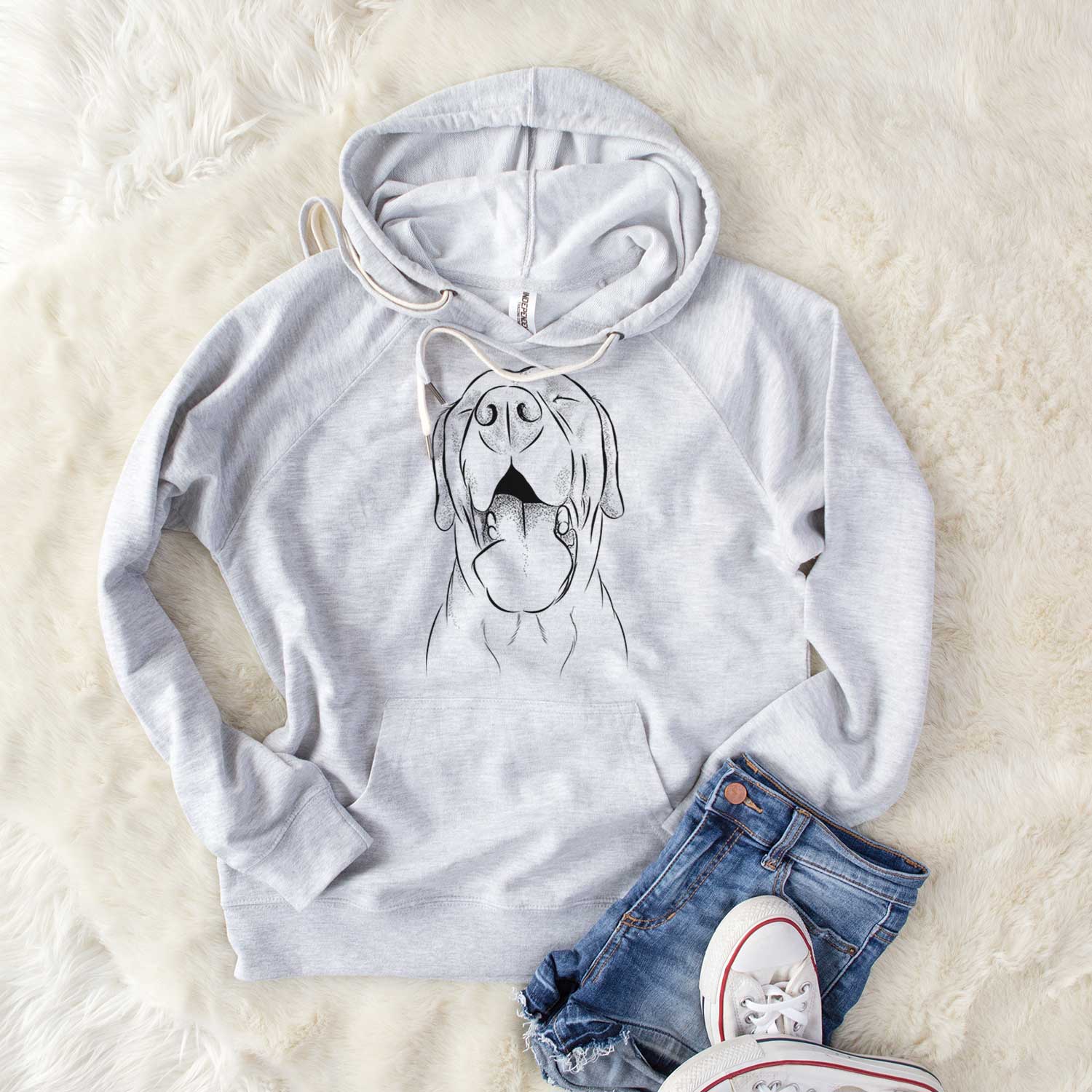 Bare Silly Lilly The Labrador Retriever – Unisex Loopback Terry Hoodie