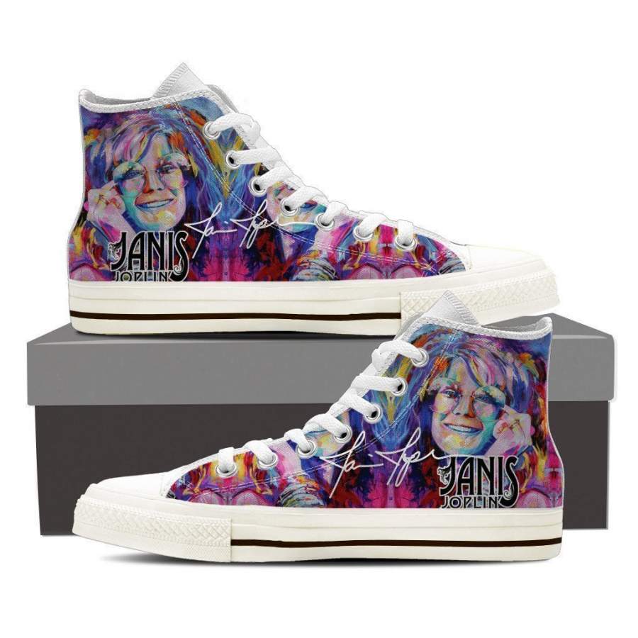 Janis Joplin Mens High Top Sneakers