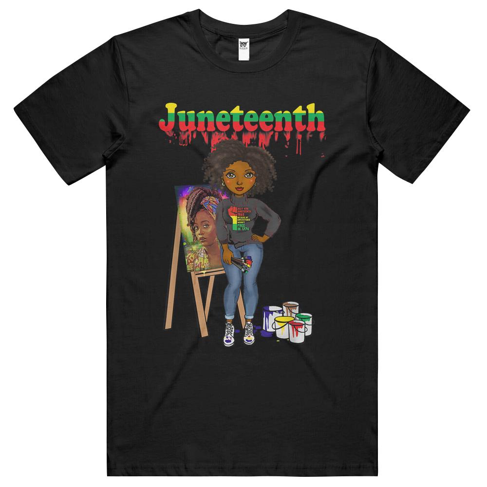 Juneteenth Shirt, Juneteenth T Shirts, Juneteenth Tee Shirts, Juneteenth Black Women Melanin Artist Women T Shirts