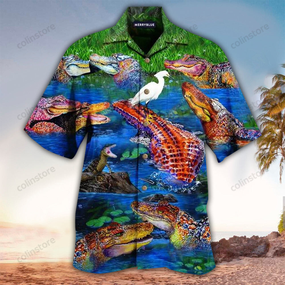 Alligator Hawaii Perfect Gift Ideas For Shirt Aloha Ha5098