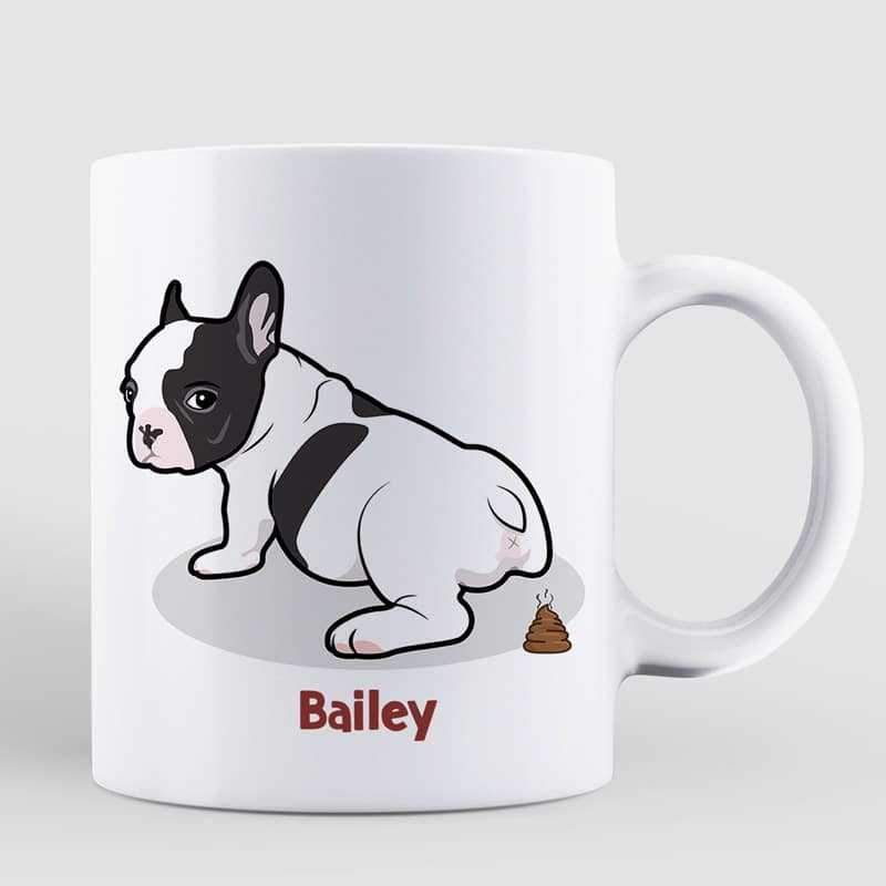 French Bulldogs Dad Thanks For Picking Up Poop Personalized Mug