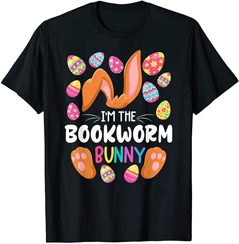 Cute Top I Bookworm Bunny I Matching Family Easter Pajamas T-Shirt