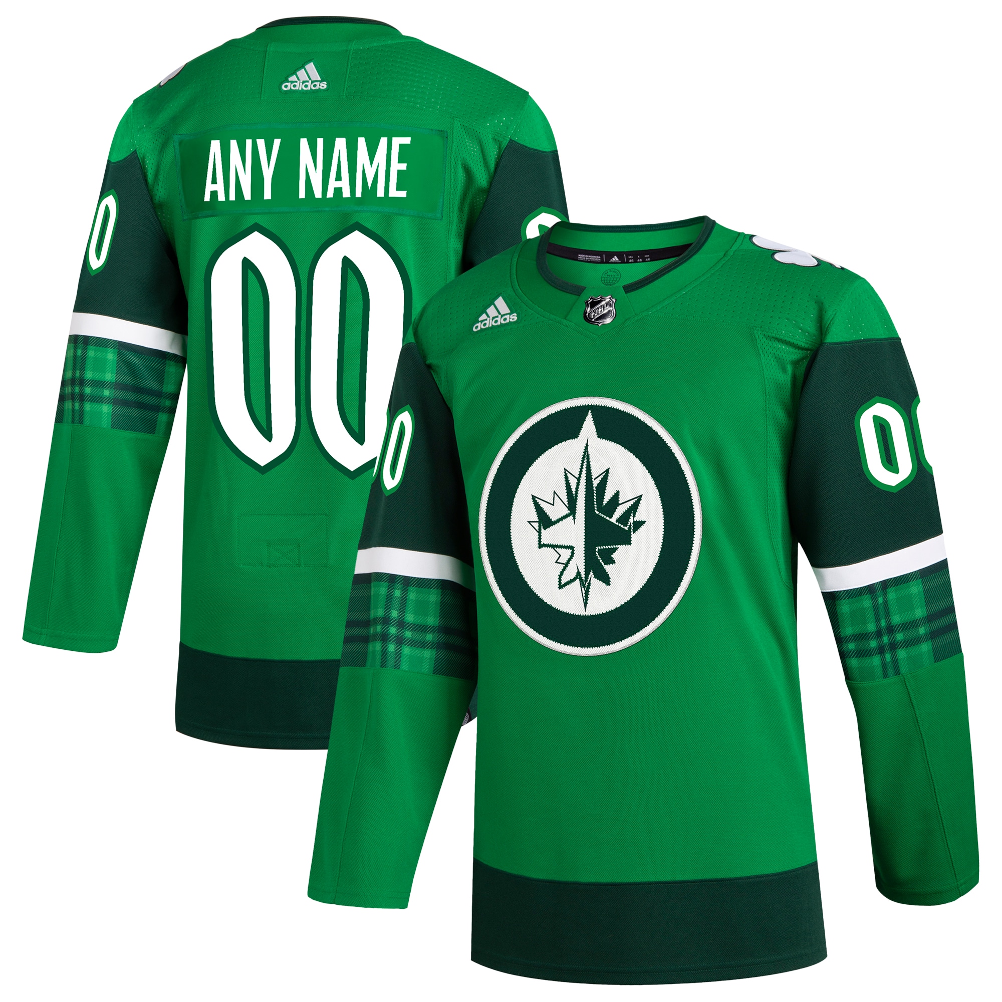 Winnipeg Jets St. Patrick's Day Authentic Custom Jersey – Kelly Green