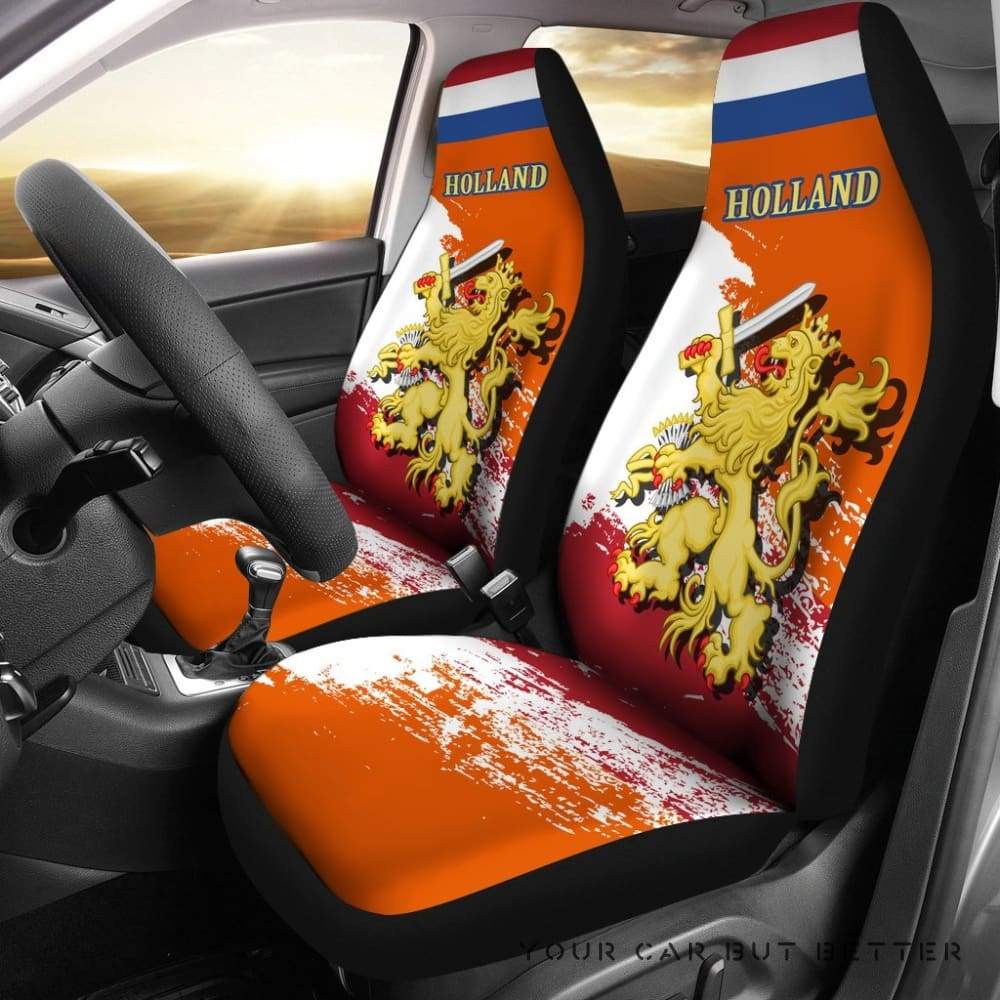 (Holland) Netherlands Lion Special Car Seat Covers (Set Of Two) A7