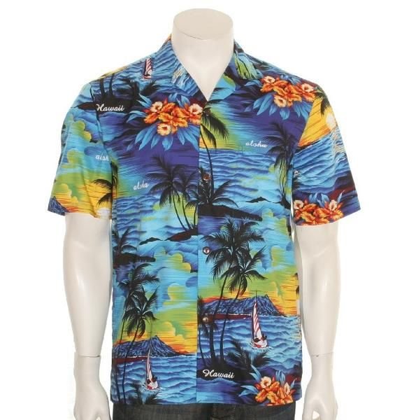 Palm Tree Blue High Quality Hawaii Shirt Ha91223