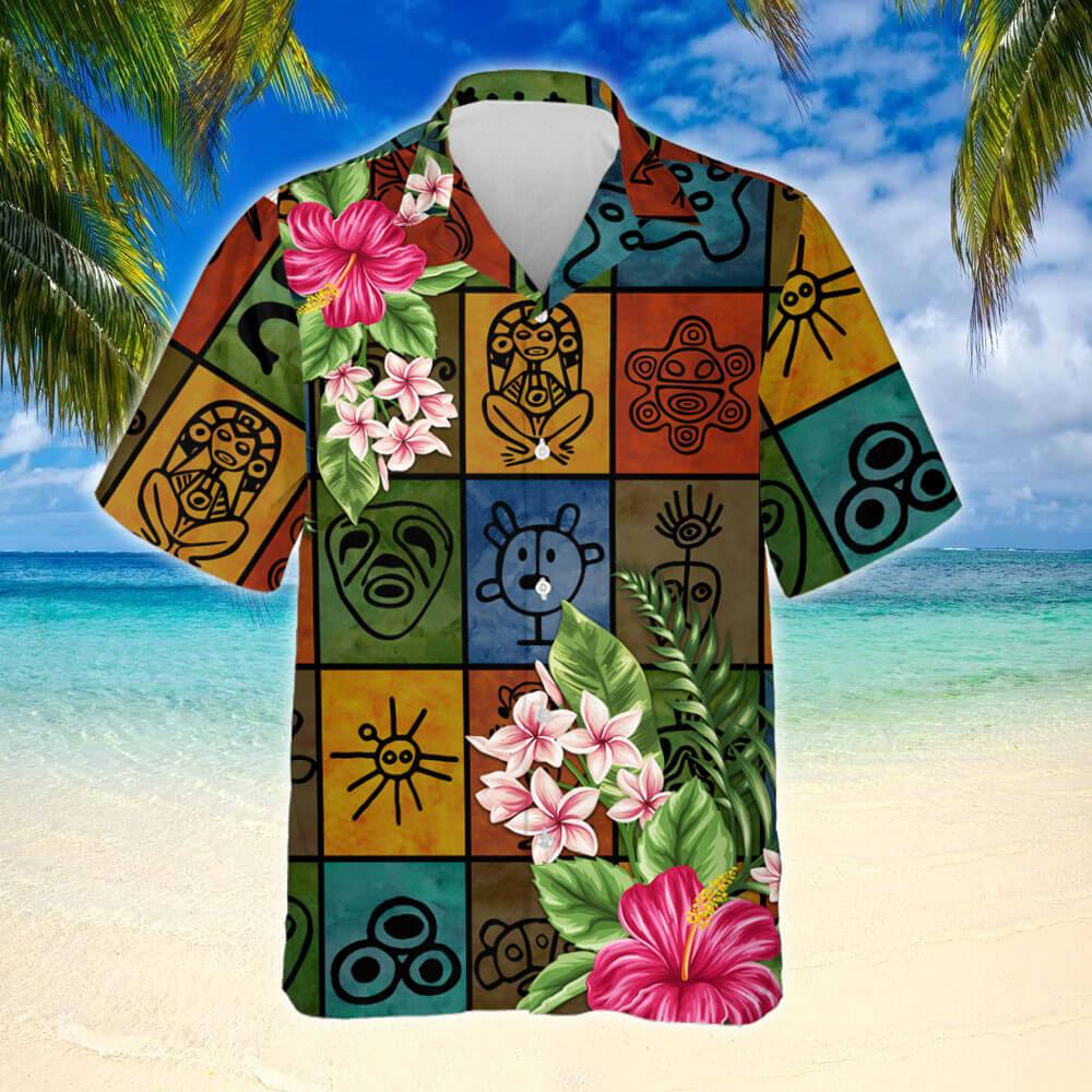 Puerto Rican Taino Hawaii Shirt Ha43441