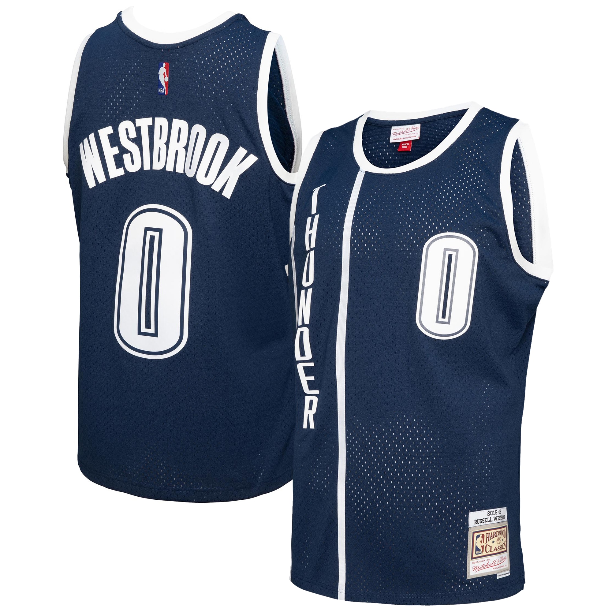 Russell Westbrook Oklahoma City Thunder Mitchell & Ness 2015/16 Swingman Jersey – Blue