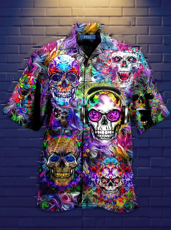 Skull Hawaii Shirt For Men Women Adult Ha22819