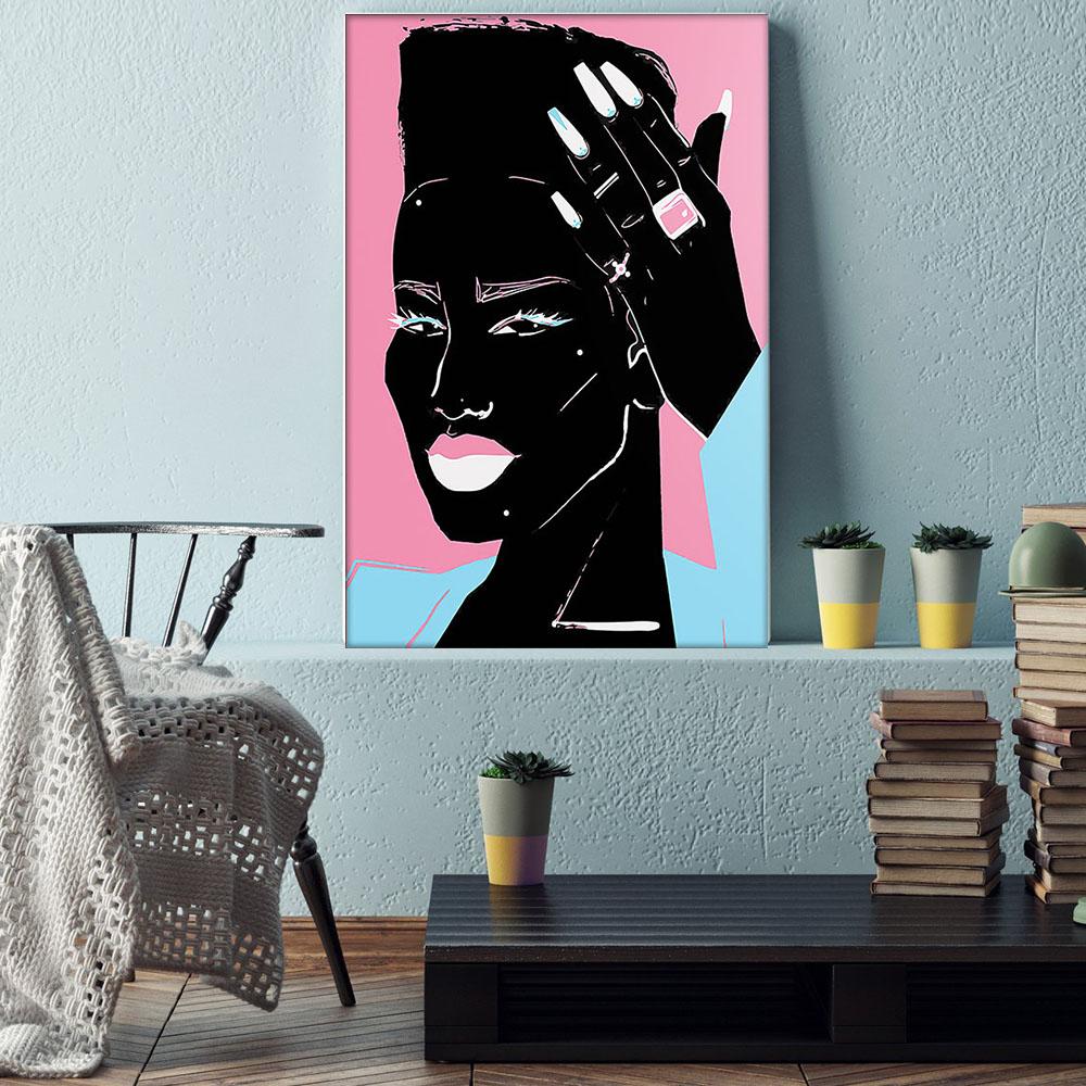 West Africa Best Canvas Prints Perfect Black Poster African Girl African Men Glamorous Wall Art For Living Room