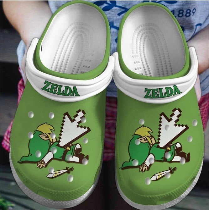 The Legend Of Zelda Game Crocs Crocband Clogs Shoes Comfortable For Men Women and Kids