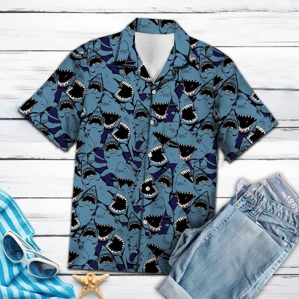 Aloha Shirt Shark Funny Group Ty2007 – Hawaiian Shirt