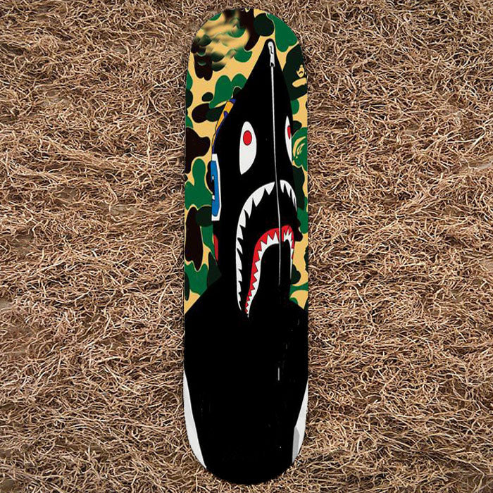 Bape Shark Hoodie Skateboard Decks | 8.25