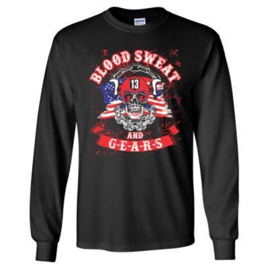 AGR Blood Sweat And Gears – Long Sleeve T-Shirt