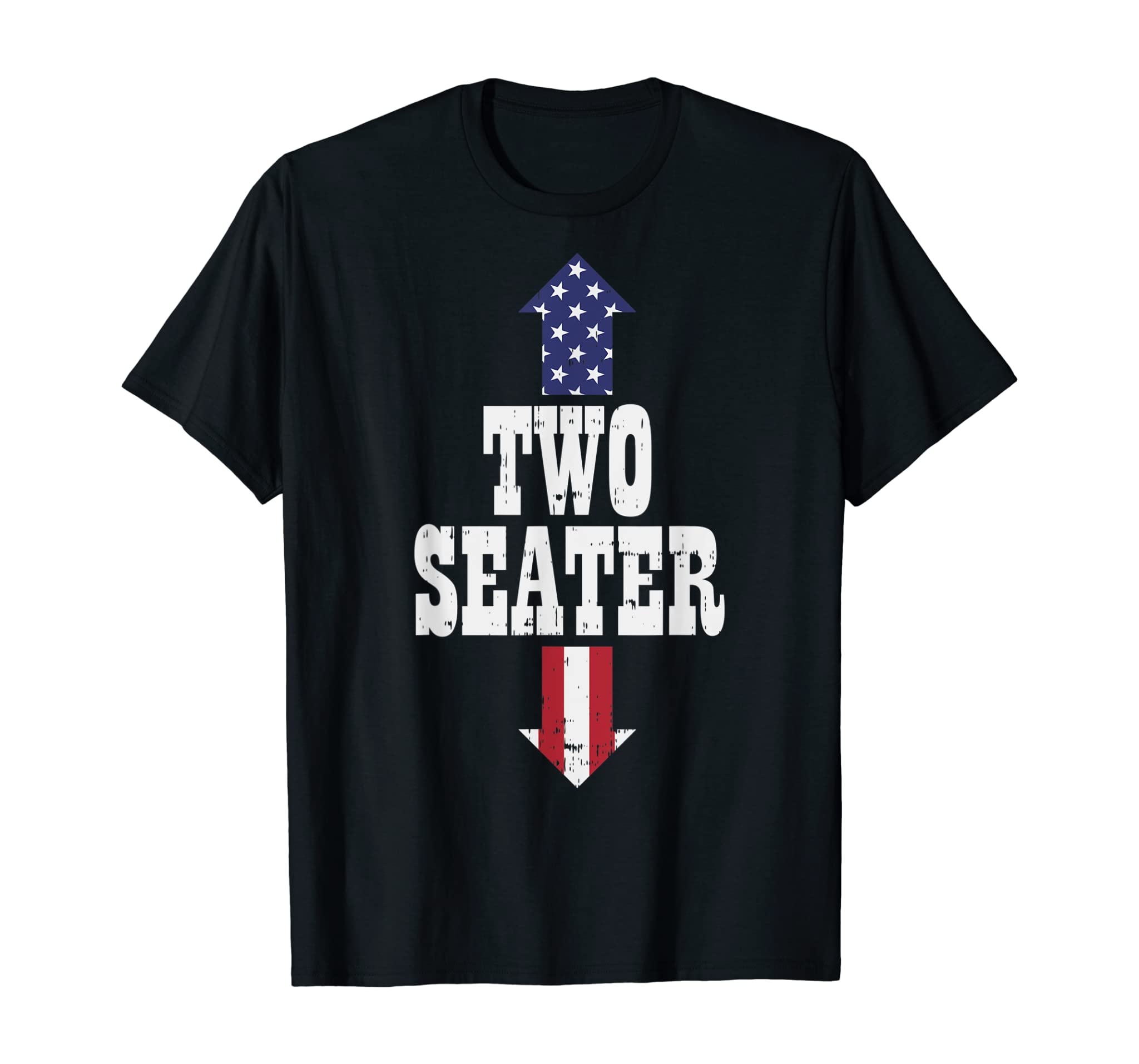 Two Seater Funny USA 4th Of July Party Naughty Adult Gift T-Shirt