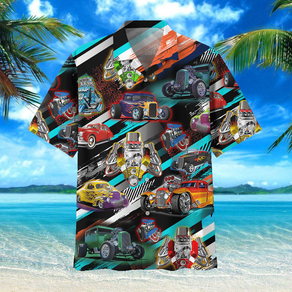 Hot Rod Hawaii Beach Shirt 1 Ha62041