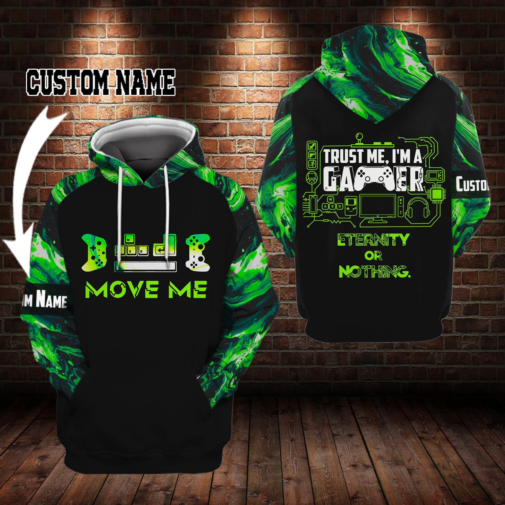 Trust me I’m a gamer hoodie 3D Custom TTM