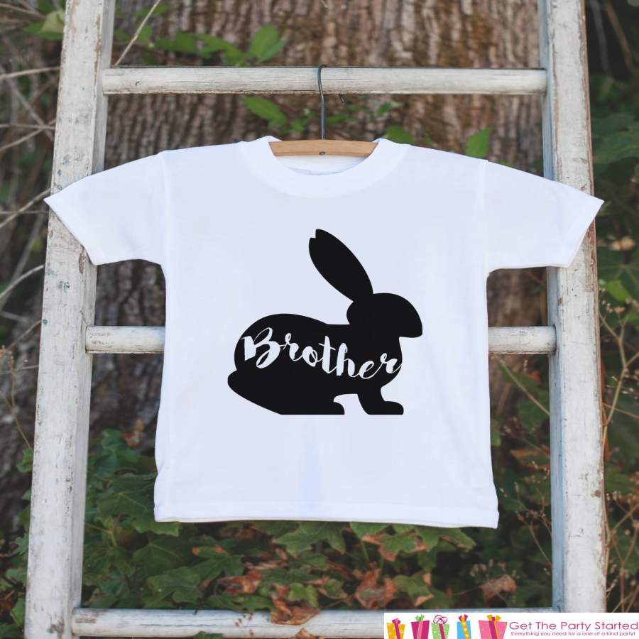 Boys Easter Outfit – Brother Bunny Onepiece or Tshirt – Kids Easter Bunny Outfit – Sibling Easter Outfits – Boys Baby Toddler Youth Shirt