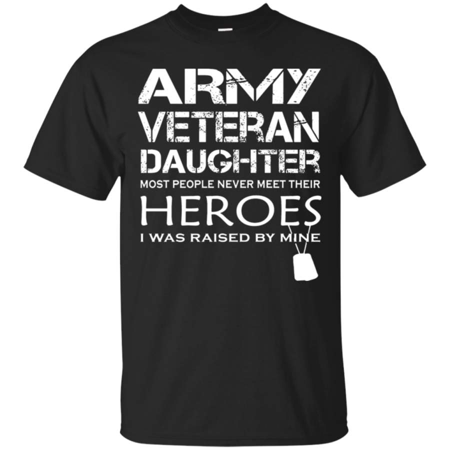 AGR Daughter Was Raised By Her Hero Army Veteran T-Shirt