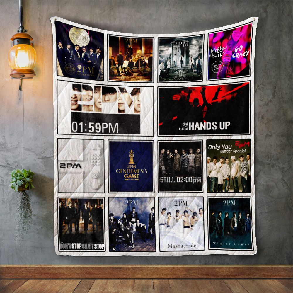 2Pm Album Covers Quilt Blanket