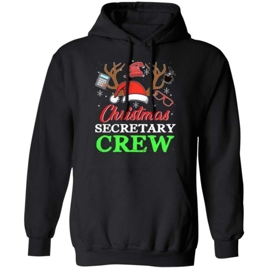 Christmas Hoodie Secretary Crew Reindeer Sweater Xmas Gift Shirt MT10