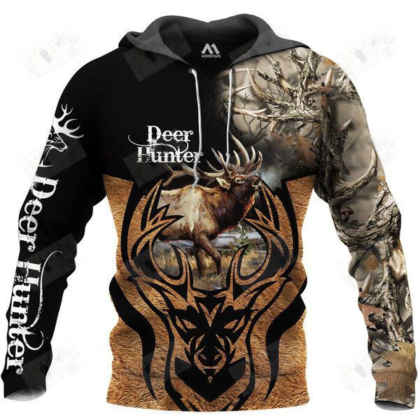 Deer Hunting Skin Black 3D Trendy Fashion