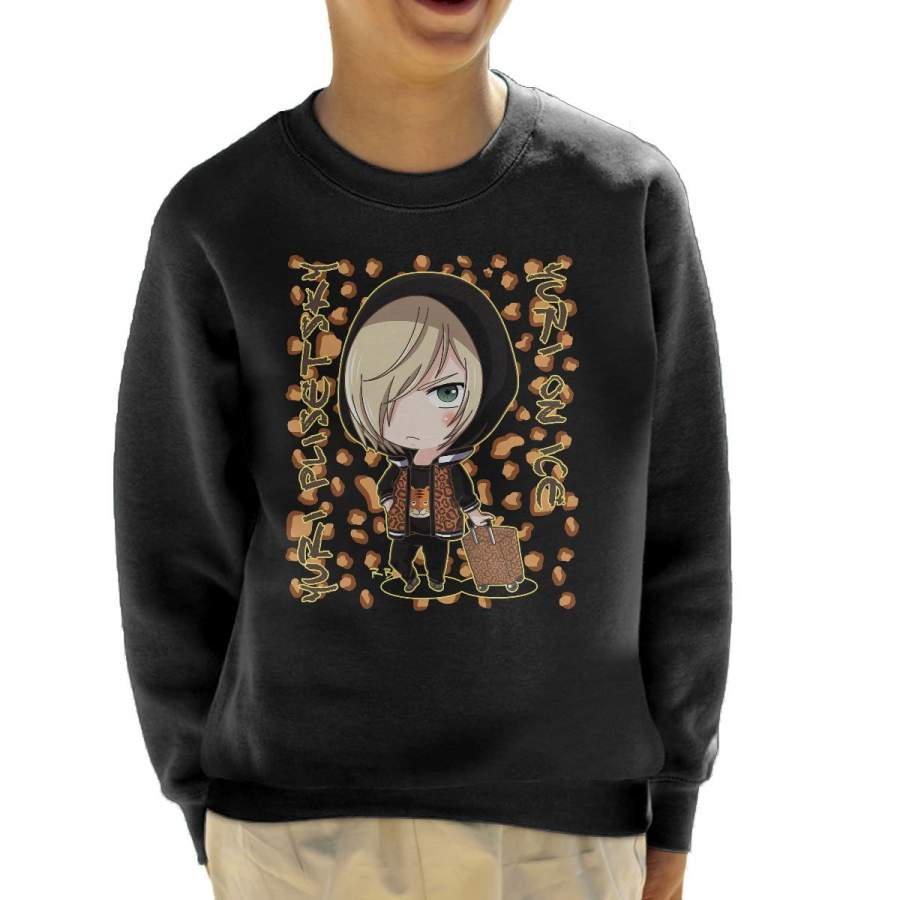 Leopard Yuri On Ice Kid’s Sweatshirt