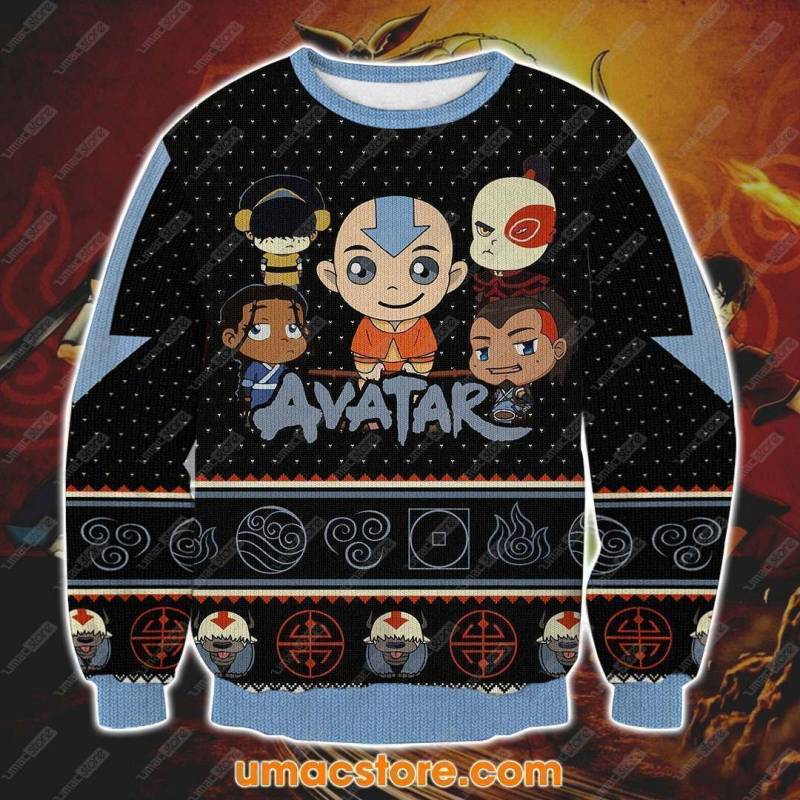 Avatar The Last Airbender 1710 3D Print Ugly Christmas Sweatshirt