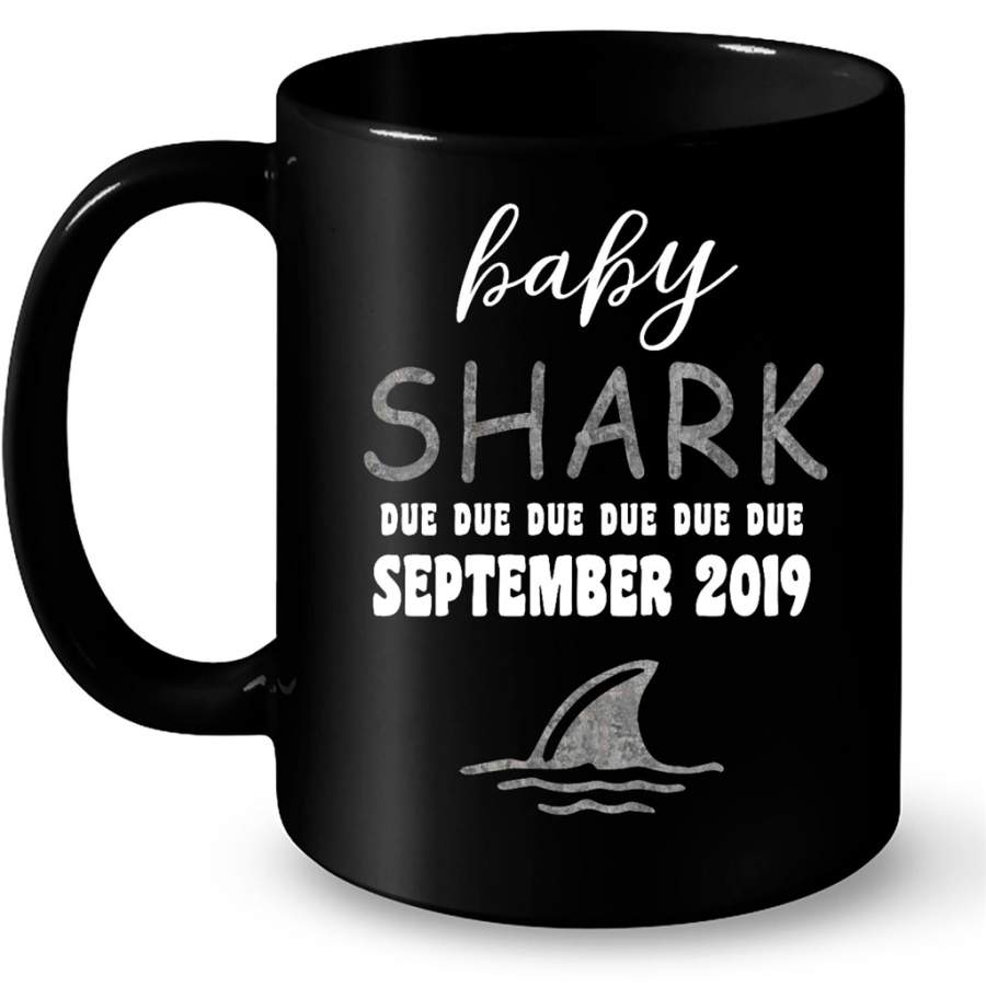 Baby Shark Due Due Due Due September  2019, Birthday Gift – Full-Wrap Coffee Black Mug