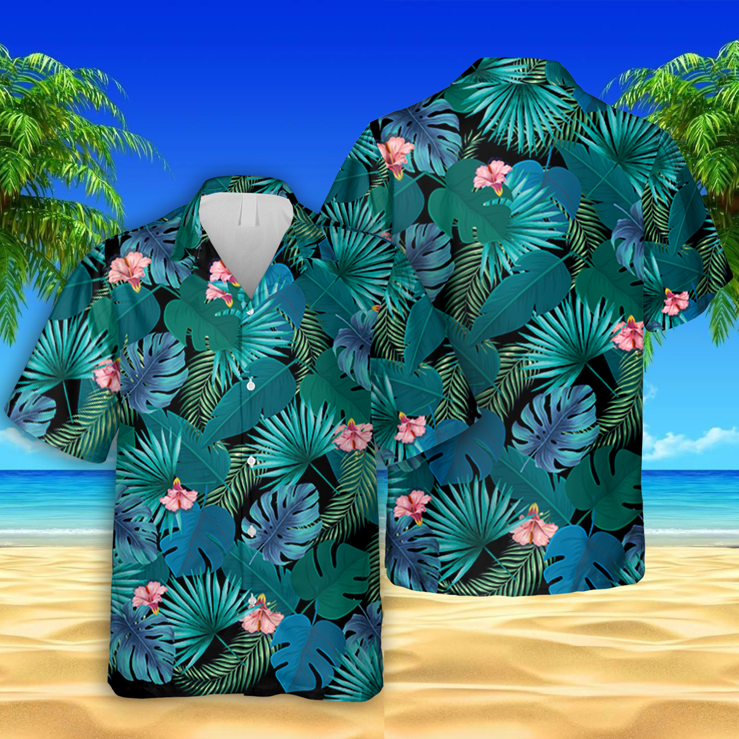 Green Leaves Hawaii Summer Clothing Ha86883