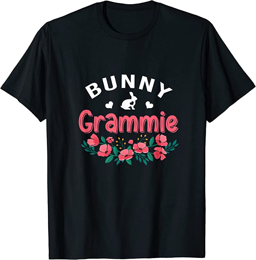 Bunny Grammie Gifts Womens Bunny Rabbit Mom Lover Christmas T-Shirt