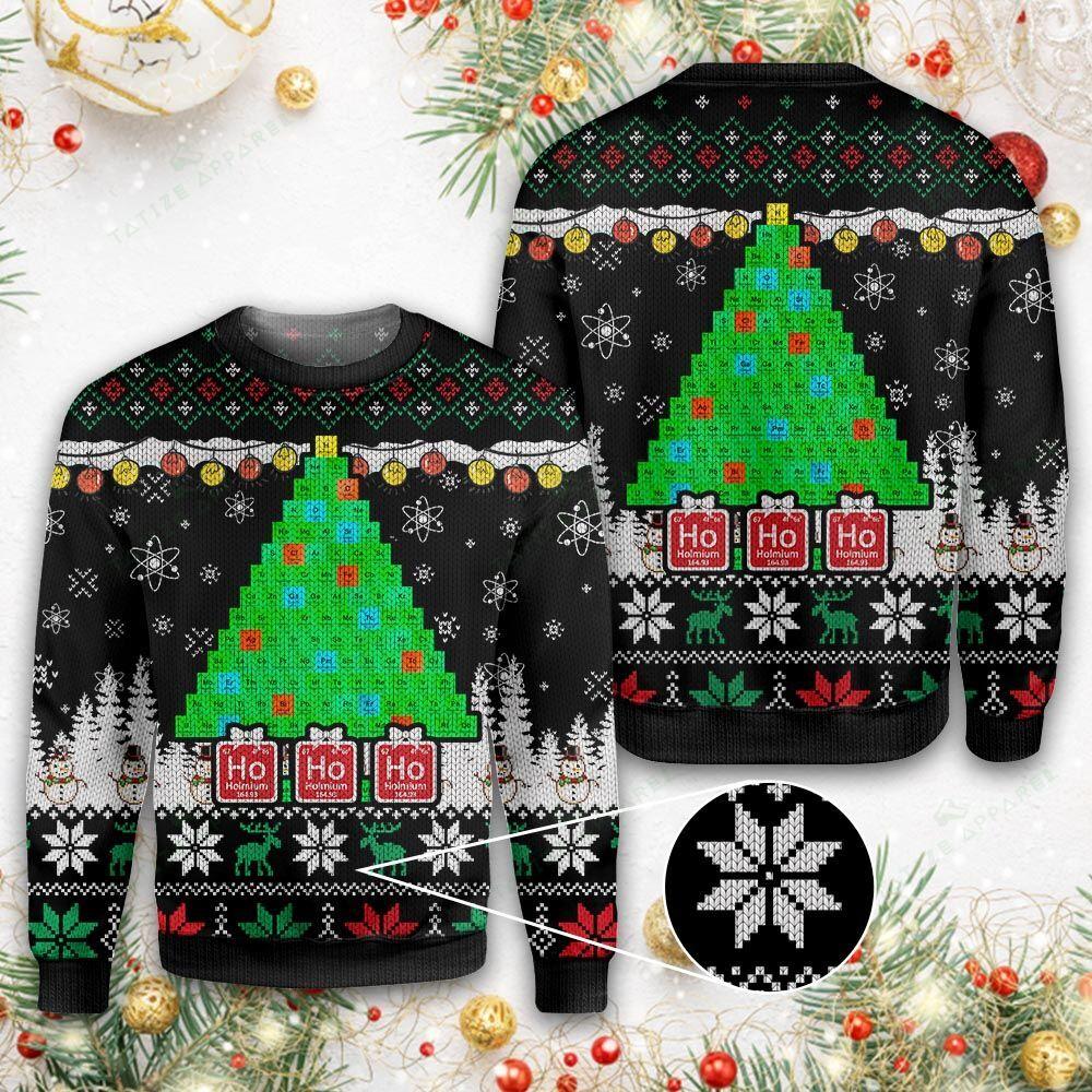 Merry Christmas Science Lovers Ugly Christmas Sweater | For Men & Women | Adult | Us6152