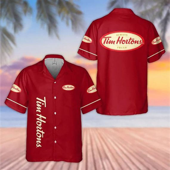 Tim Hortons Coffee Hawaiian Shirt Aloha Beach Holiday Casual Ha47975