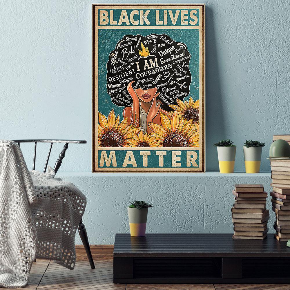 Black African Canvas Art Prints Perfect Black Power Poster Art Prints Black Woman Sign African Men Appealing Wall Decals