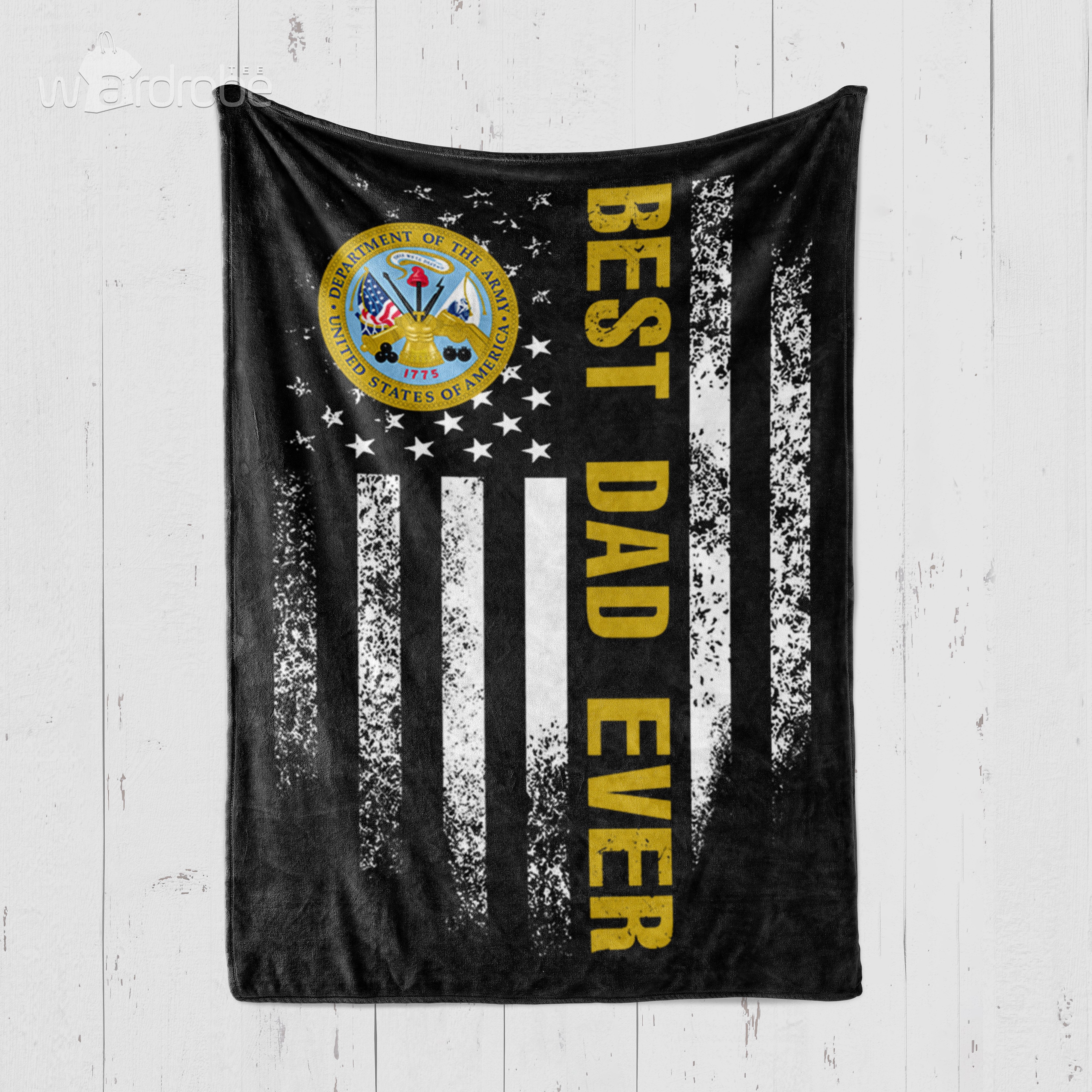 Custom Blanket Best Dad Ever United State Department Of The Army – Gift For Dad