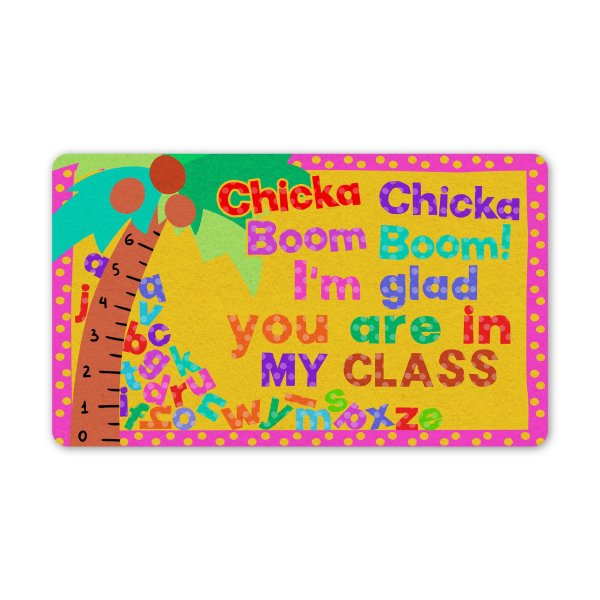 Chicka Chicka Boom Boom I’M Glad You Are In My Class All Over Printed Doormat, Classroom Decor