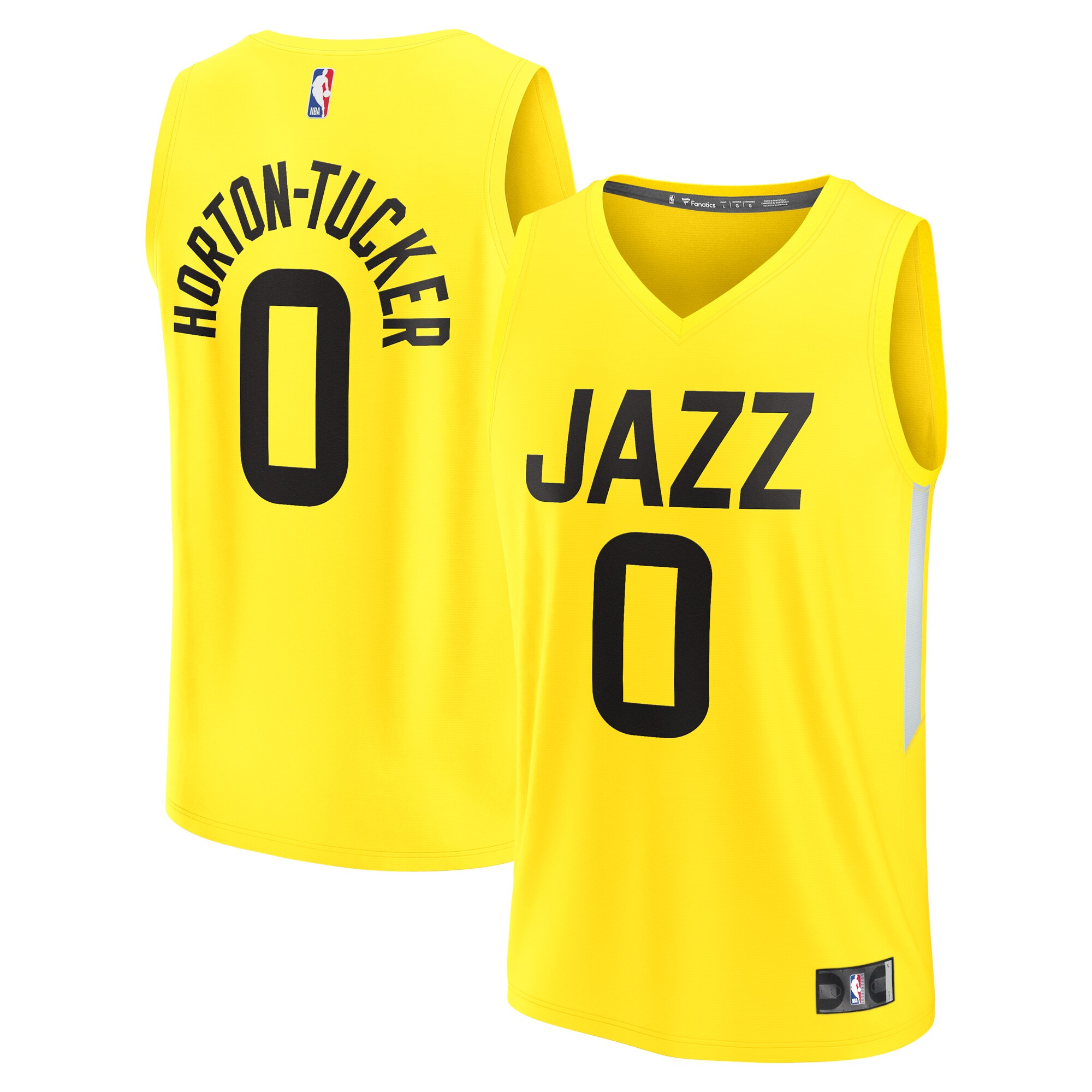 Talen Horton-Tucker Utah Jazz 2022/23 Fast Break Player Jersey – Icon Edition – Yellow