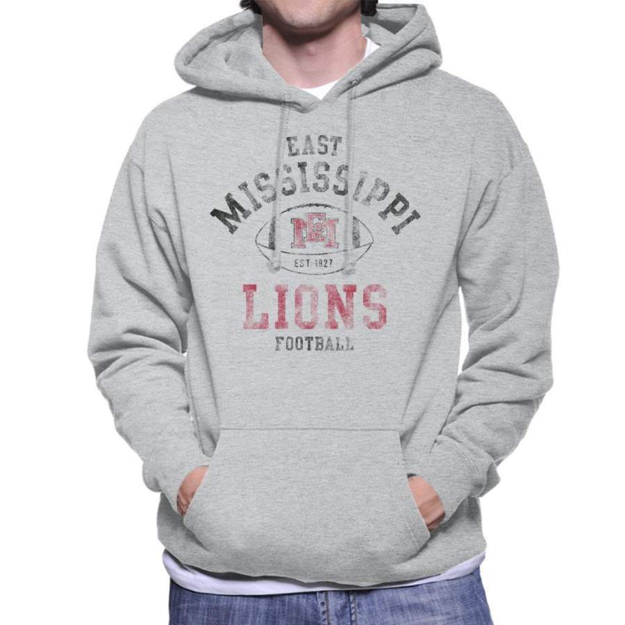 East Mississippi Community College Lions Football Men’s Hooded Sweatshirt