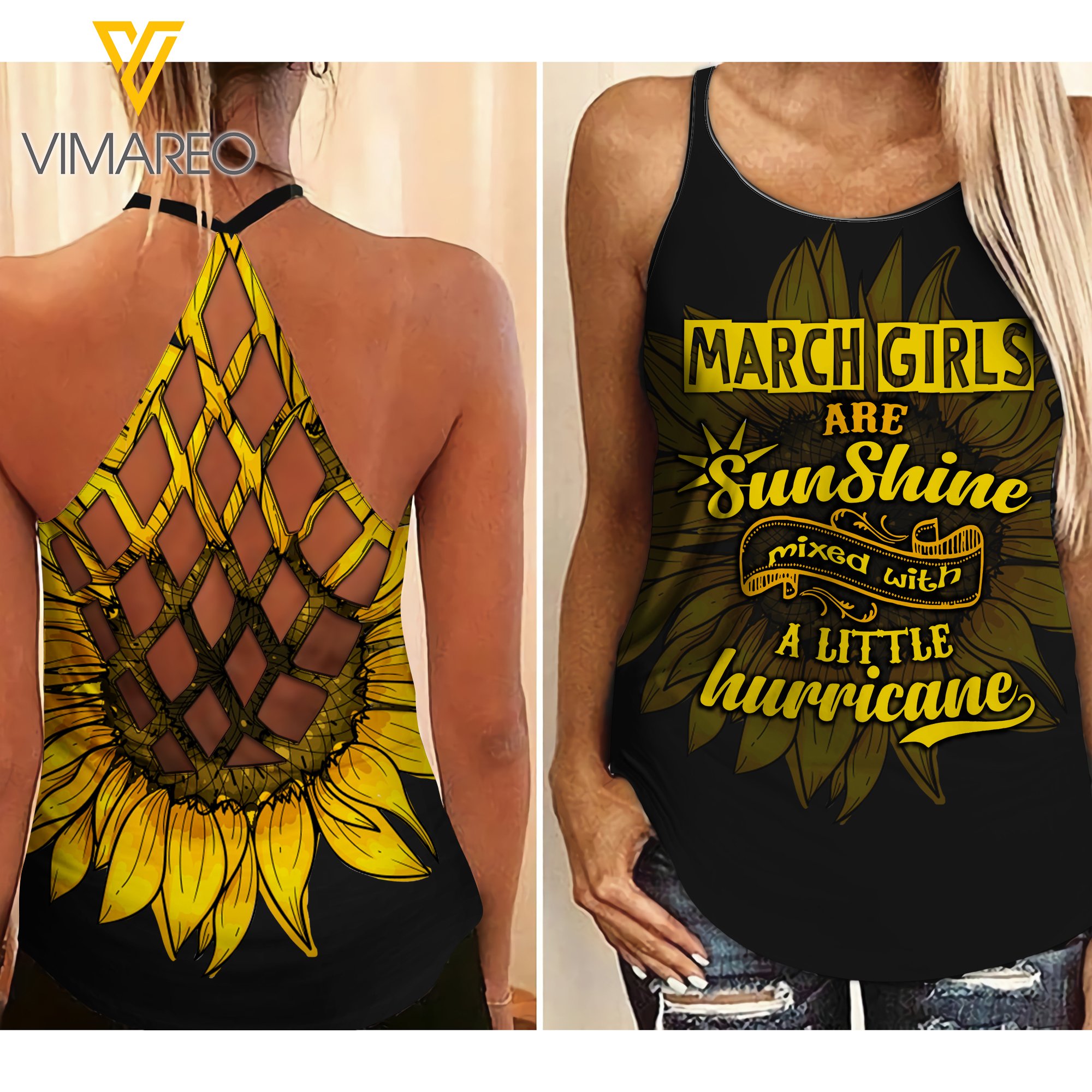 March Girl Criss-Cross Open Back Camisole Tank Top 2203Ngba