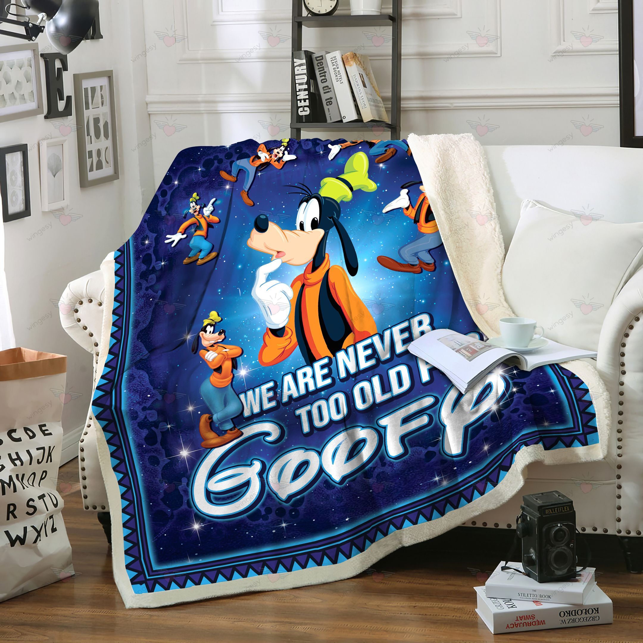 Cartoon Goofy Never Goo Blanket-QT009032Qg