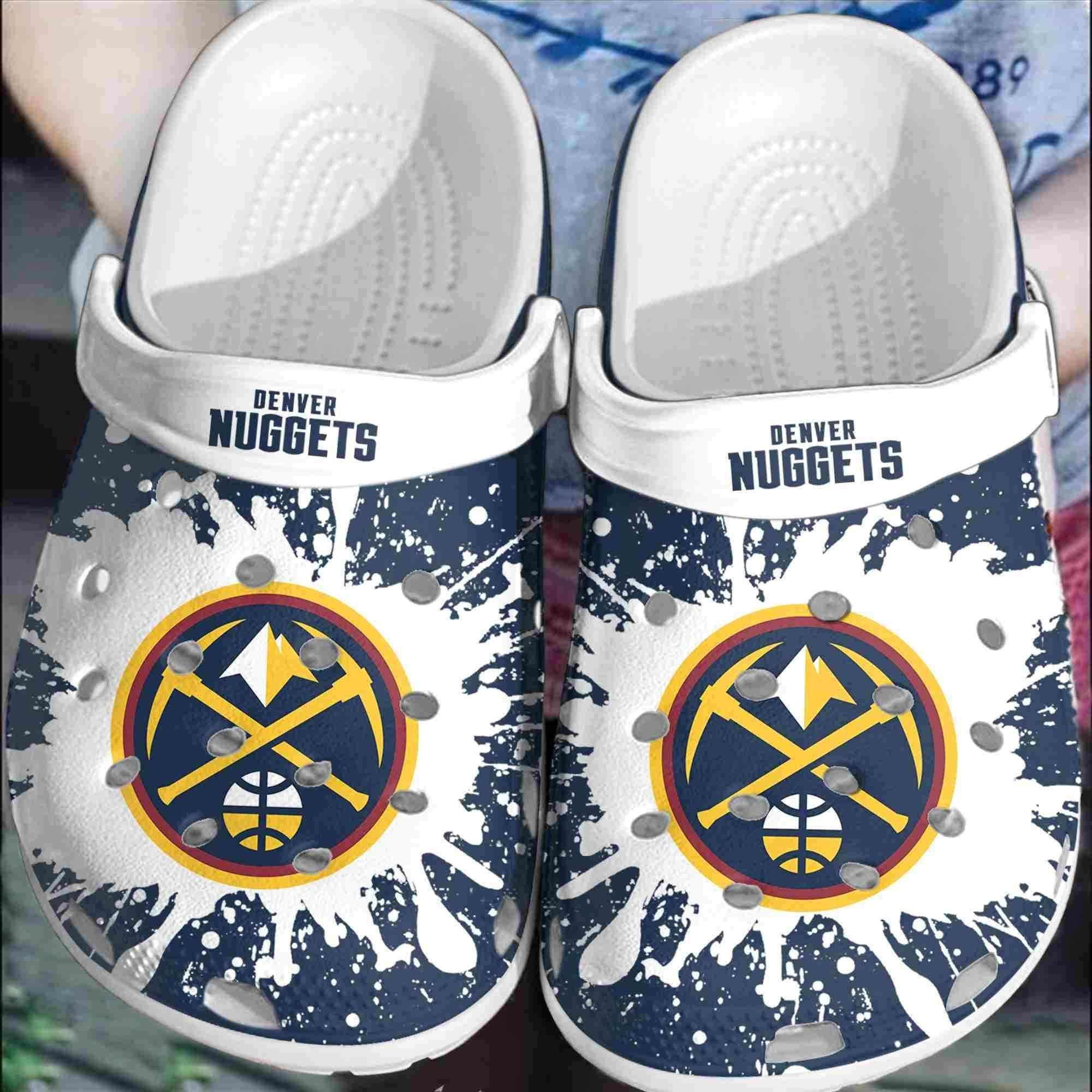 Denver Nuggets Basketball Club Crocband Clogs Comfortable Crocss Shoes For Men Women