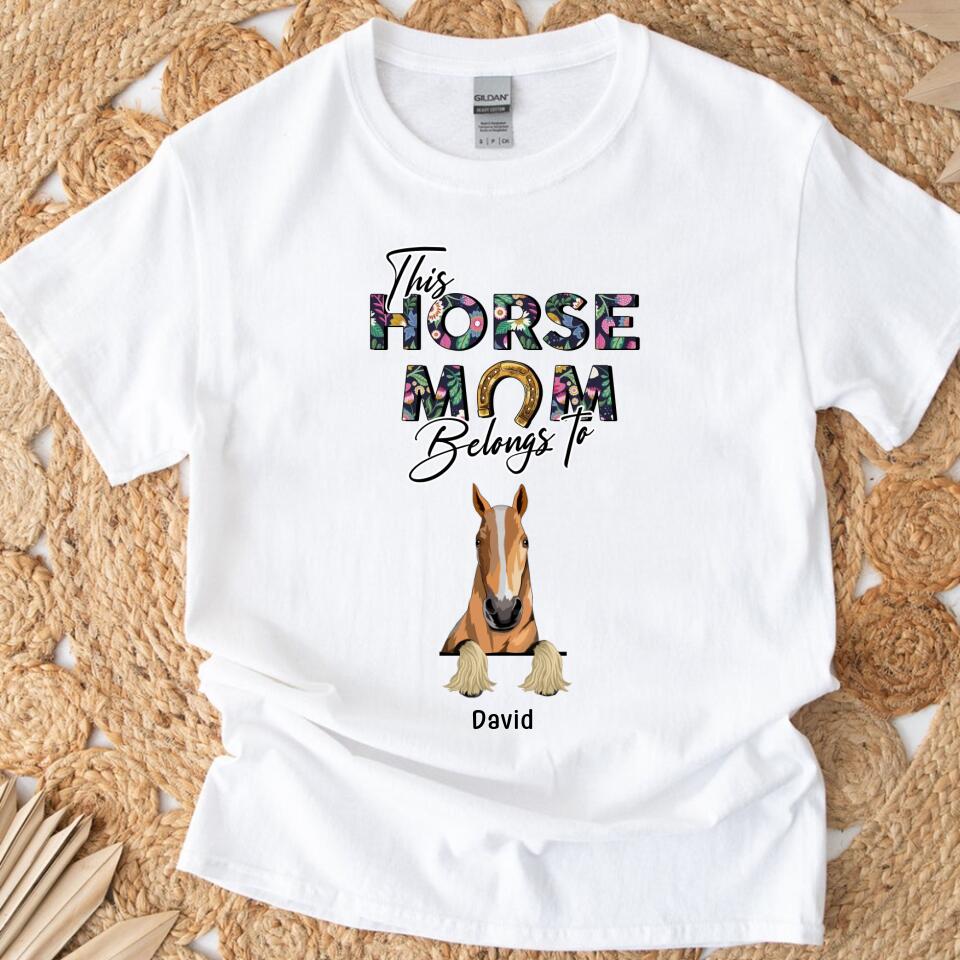 Personalized Horse Mom Belongs To T Shirts – Trending Personalized